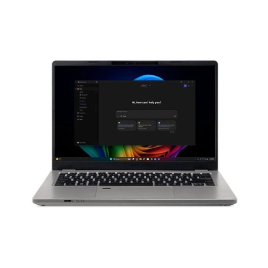 Portátil Acer TravelMate P4 14" Intel Core Ultra 7 155U 16GB 512GB SSD Iris Xe Windows 11 Pro