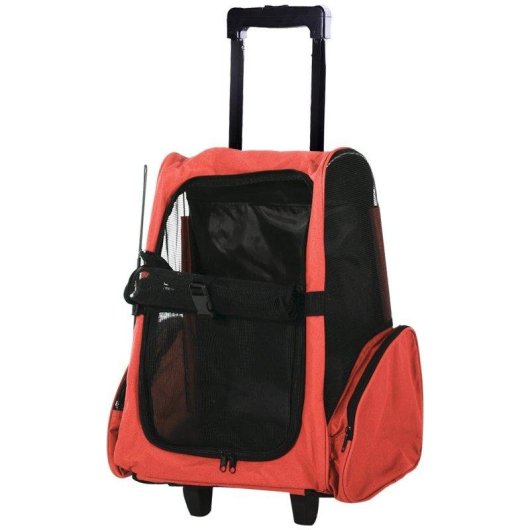 Trasportino Zaino 2 in 1 Aosom 42x25x55cm Rosso