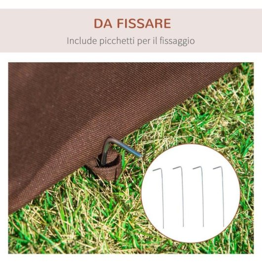 Trasportino Aosom per cani e gatti 61x46x51cm Pieghevole e imbottito