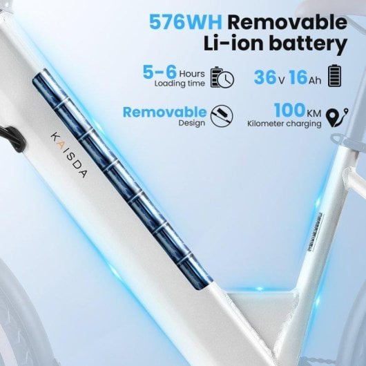 Bicicleta Eléctrica Kaisda K601 Motor 250W 26"