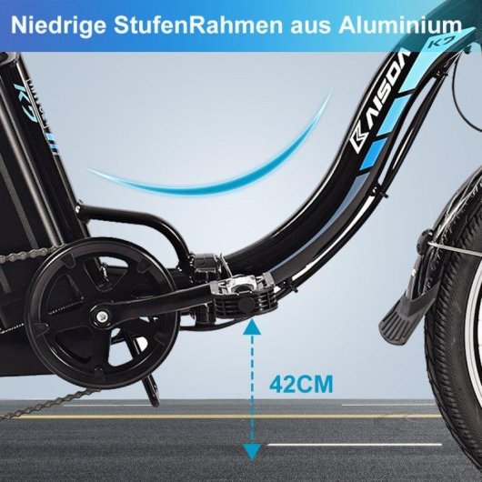 Bicicleta Eléctrica Plegable Kaisda K7 250W 20" 36V 13Ah