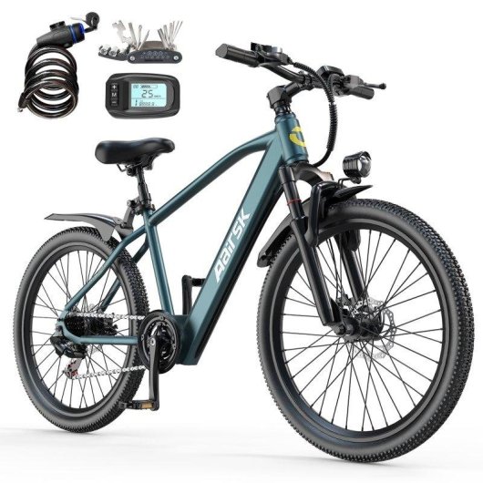 Bicicleta Eléctrica Aairsk GT300 250W 36V 10Ah 26" Azul