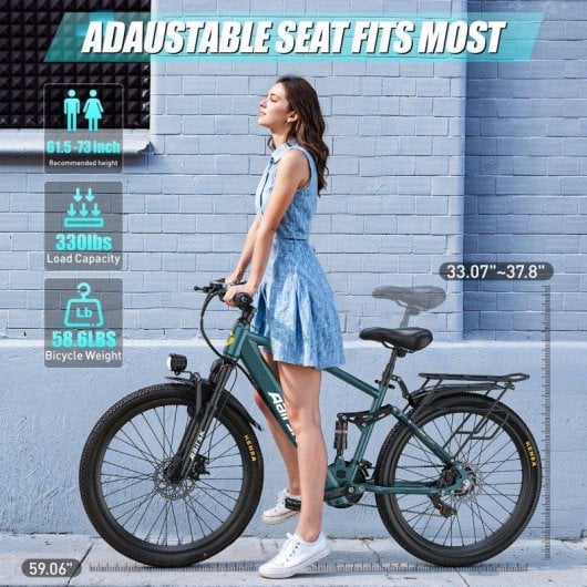Bicicleta Eléctrica Aairsk GT900 250W 36V 13Ah 26" Todoterreno
