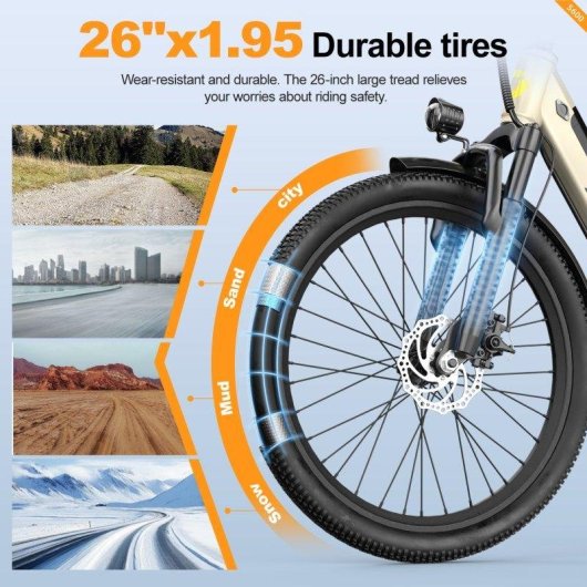 Bicicleta Eléctrica Aairsk S600 250W 36V 13Ah Todoterreno 26"