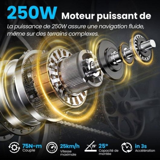 Bicicleta Eléctrica Aairsk X5 Motor 250W Batería 48V 15Ah