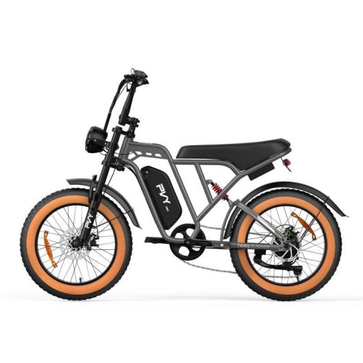 Bicicleta Eléctrica PVY A20 48V 20Ah 80km 20" 25km/h Gris