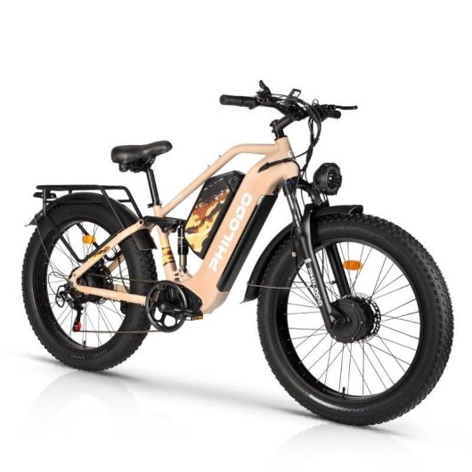 Bicicleta eléctrica Philodo Jumbo Doble Motor 1000W 48V 23Ah Todoterreno