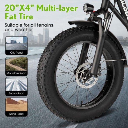 Bicicleta Eléctrica Philodo T1 Motor 750W Batería 48V 20Ah Plegable