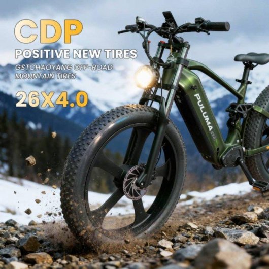 Bicicleta Eléctrica Puluma PE900 Doble Motor 1000W Batería 52V 20Ah Neumáticos 26"
