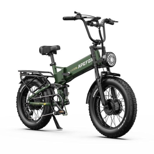 Bicicleta Eléctrica Plegable APEFOX RH20 1500W 48V 22.5Ah Neumáticos 20"