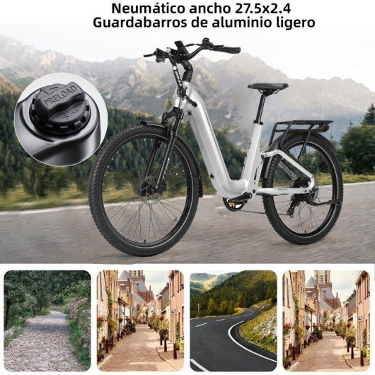 Bicicleta eletrica TTGO E-SUVO 250 W 48 V 15 Ah