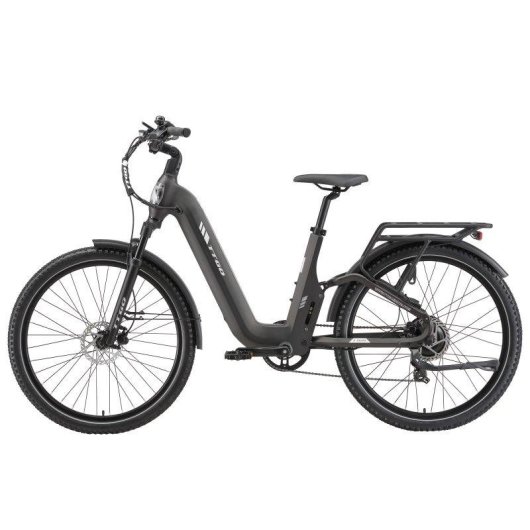 Bicicleta eletrica TTGO E-SUVO Motor 250W Bateria 48V 15Ah Cinza
