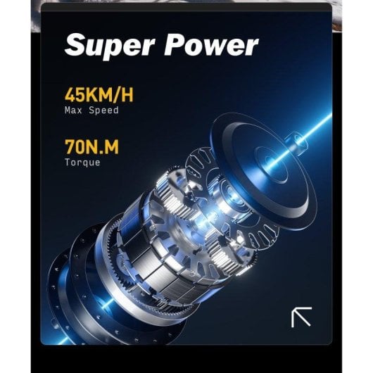 Velo Electrique Rx700 RZOGUWEX Batterie 48V 17,5Ah