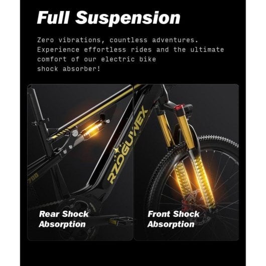 Velo Electrique Rx700 RZOGUWEX Batterie 48V 17,5Ah