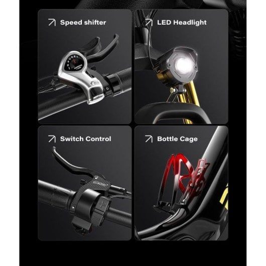 Velo Electrique Rx700 RZOGUWEX Batterie 48V 17,5Ah