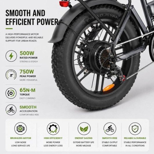 Bicicleta eléctrica Puluma EB FM-2.0 Motor 500W Batería 48V 15Ah