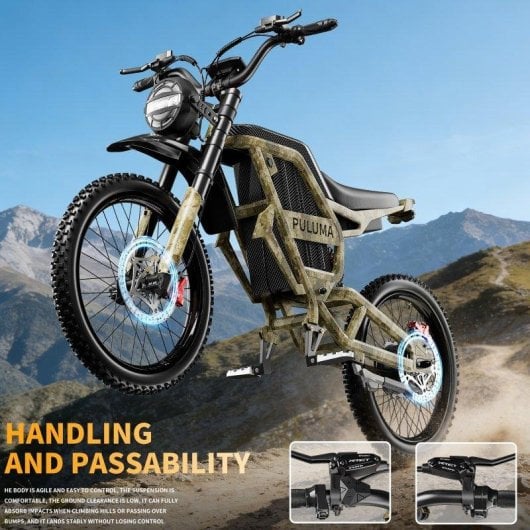 Bicicleta Eléctrica Puluma PM001 Motor 1500W Batería 60V 30Ah 17"
