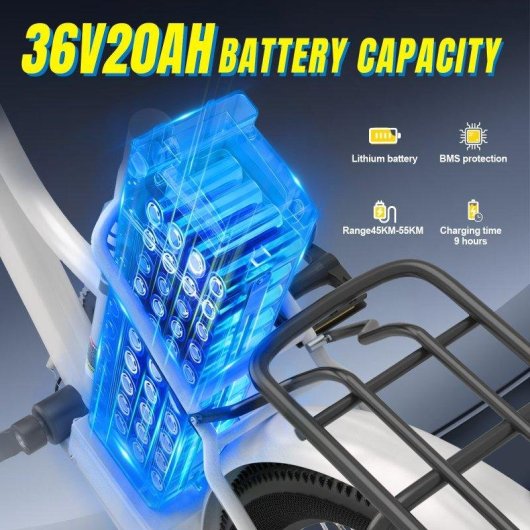 Bicicleta Eléctrica Zazawork C26 Pro 250W 36V 20Ah 26"