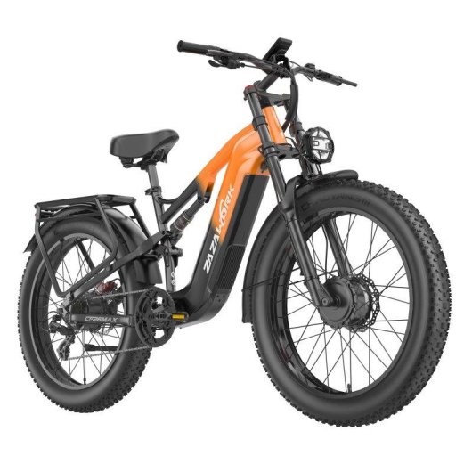 Bicicleta eléctrica Zazawork CF26 MAX Doble Motor 1000W×2 Batería 48V 25Ah