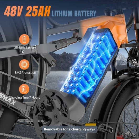 Bicicleta eléctrica Zazawork CF26 MAX Doble Motor 1000W×2 Batería 48V 25Ah
