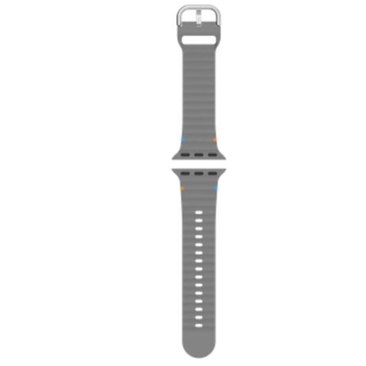 Bracelet Apple Watch Silicone 40/41/42mm Taille Unique Gris