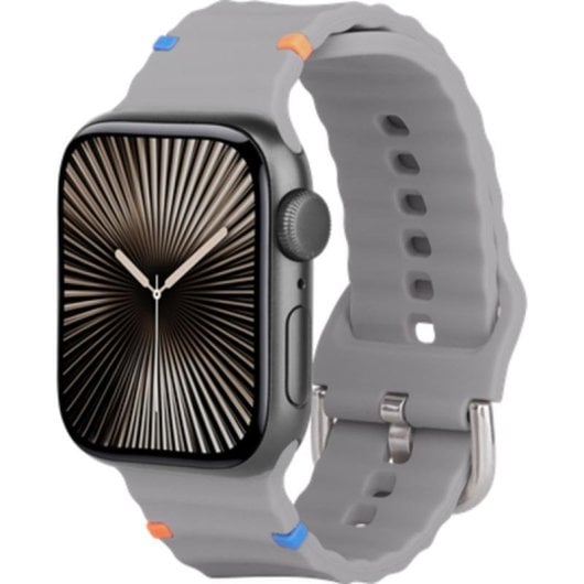 Bracelet Apple Watch Silicone 40/41/42mm Taille Unique Gris