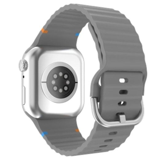 Bracelet Apple Watch Silicone 40/41/42mm Taille Unique Gris