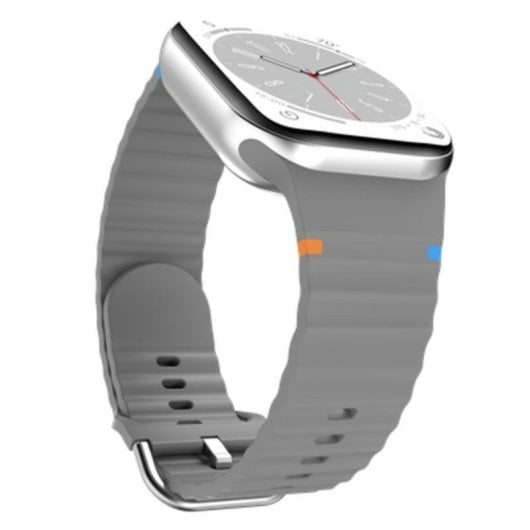 Bracelet Apple Watch Silicone 40/41/42mm Taille Unique Gris