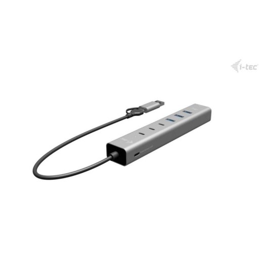 Hub i-tec 6 ports 5 Gbps USB-C/USB-A Gigabit LAN Power Delivery 85W