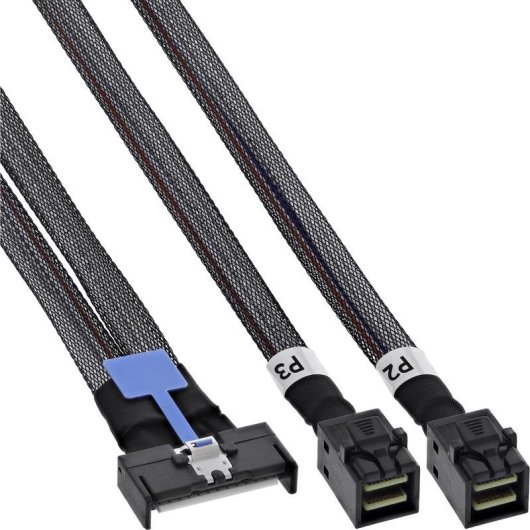MCIO x8 zu MiniSAS-HD Adapterkabel 75 cm
