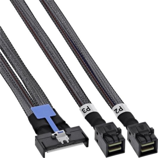 Cable SAS InLine MCIO a MiniSAS-HD 50 cm