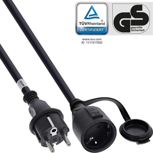 Multipresa InLine 16010S 10 m 16 A IP44 con protezione contatti