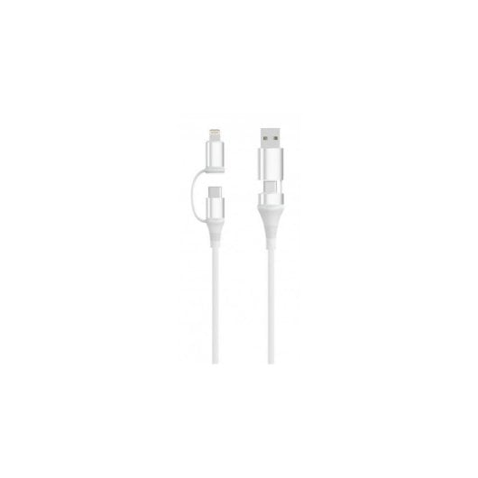 Cabo USB Ewent EC1076 4 em 1 60W 2m Branco
