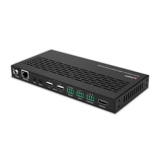 Lindy 38397 Receptor AV 4K30 HDMI Cat6 PoE RS-232 IR USB Tipo A