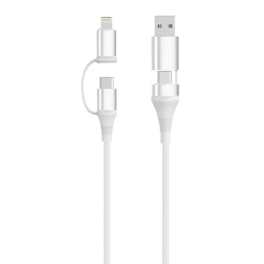 Cable USB Ewent 4 en 1 60W 1 m