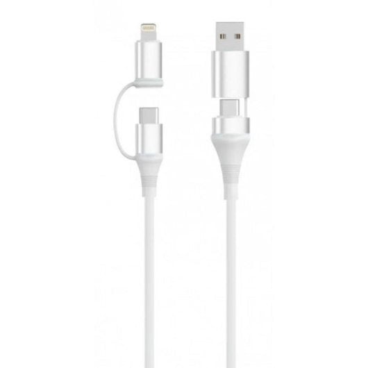 Cable USB Ewent 4 en 1 60W 1 m