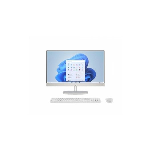 PC Tout-en-un HP 24-cr0176ns Intel Celeron N100 8Go 512Go SSD UHD Graphics 23.8" Windows 11 Home Blanc