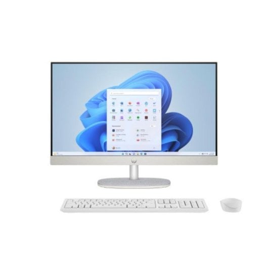 PC Tout-en-un HP 24-cr0176ns Intel Celeron N100 8Go 512Go SSD UHD Graphics 23.8" Windows 11 Home Blanc