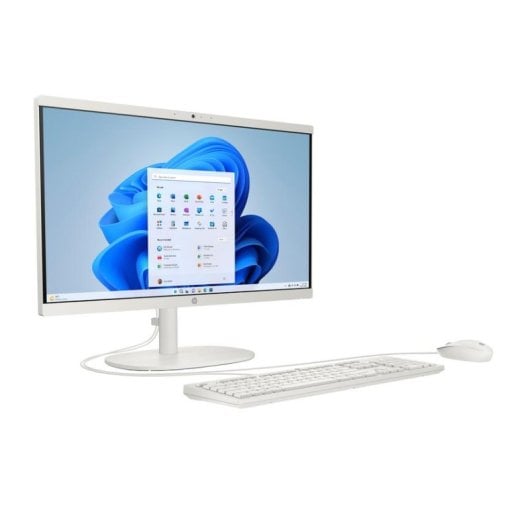 PC Tout-en-un HP 22-dg0024ns Intel N100 8Go 512Go SSD UHD Graphics 21.4" Windows 11 Home Blanc