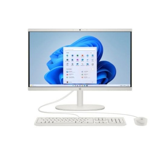 PC Tout-en-un HP 22-dg0024ns Intel N100 8Go 512Go SSD UHD Graphics 21.4" Windows 11 Home Blanc