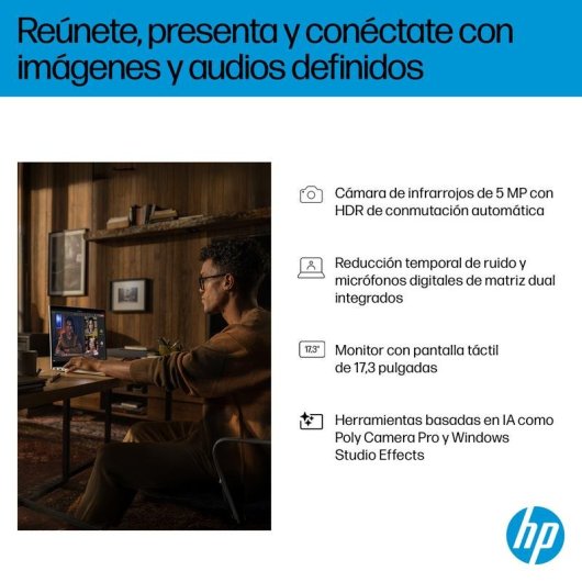 Portátil HP OmniBook 7 17,3" Intel Core Ultra 5 226V 16GB 1TB SSD Intel Arc Graphics 130V Windows 11