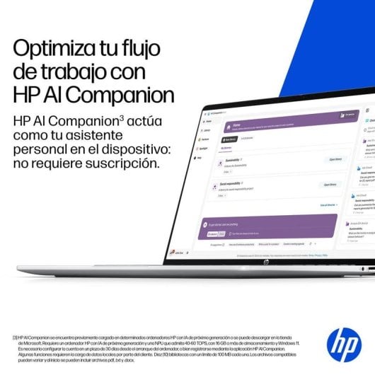 Portátil HP OmniBook 5 14-he0001nsx 14" Snapdragon X1-26-100 16GB 512GB SSD Adreno GPU Windows 11 Home