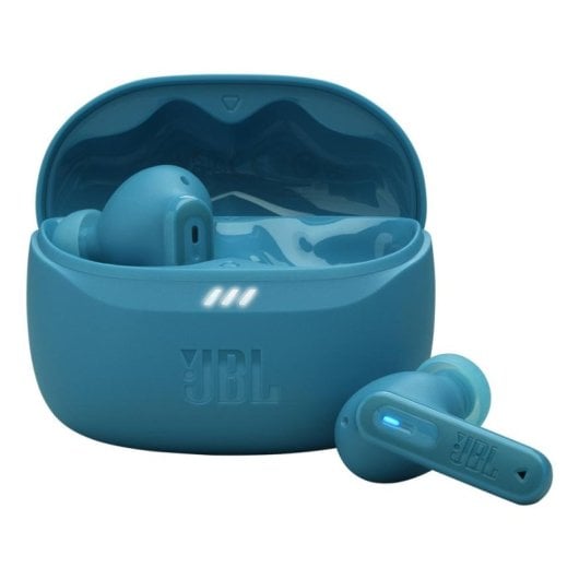 Auriculares JBL Tune Beam 2 sem fios Bluetooth com Cancelamento Adaptativo de Ruído turquesa