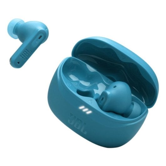 Auriculares JBL Tune Beam 2 sem fios Bluetooth com Cancelamento Adaptativo de Ruído turquesa