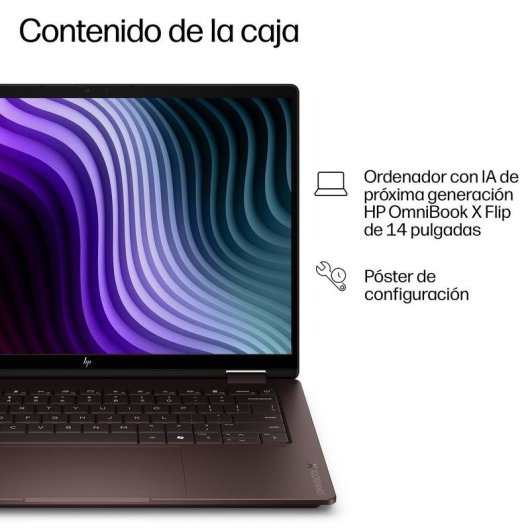 Portátil HP OmniBook X Flip 14-kc0004nsx 14" AMD Ryzen AI 7 32GB 1TB SSD Radeon 860M Windows 11 Home