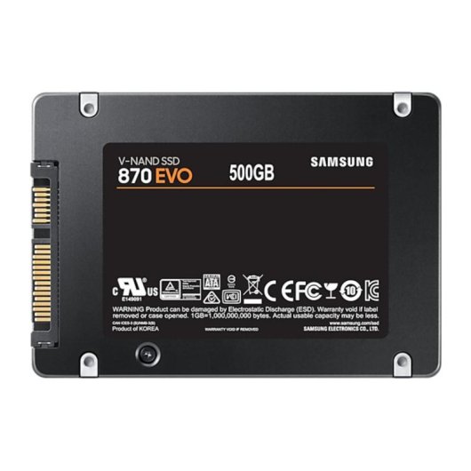 Disco duro Samsung 870 EVO 500 GB SSD 2.5" 560 MB/s SATA III