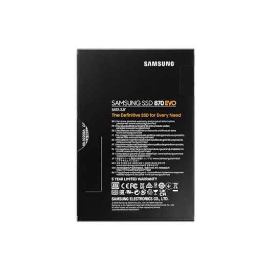 Disco duro Samsung 870 EVO 500 GB SSD 2.5" 560 MB/s SATA III