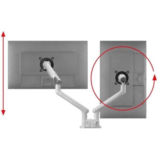 One For All DM7220 Support Moniteur Double Bureau 13 à 35" VESA 75x75 à 100x100 Max 10Kg
