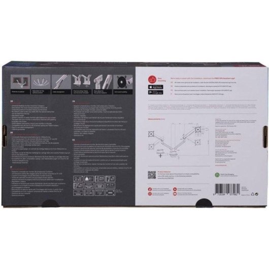 One For All DM7220 Support Moniteur Double Bureau 13 à 35" VESA 75x75 à 100x100 Max 10Kg
