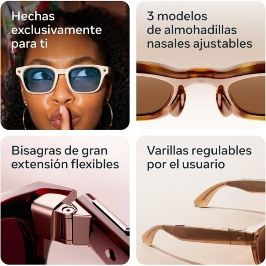 Meta Fury Racing Gafas inteligentes Lentes Lentes Light Blue Atlantic Cámara Altavoces IA Traductor Verdes